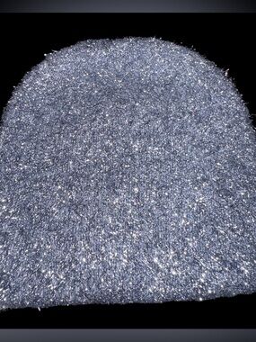 Club Monaco Metallic Sparkle Silver Knit Benie